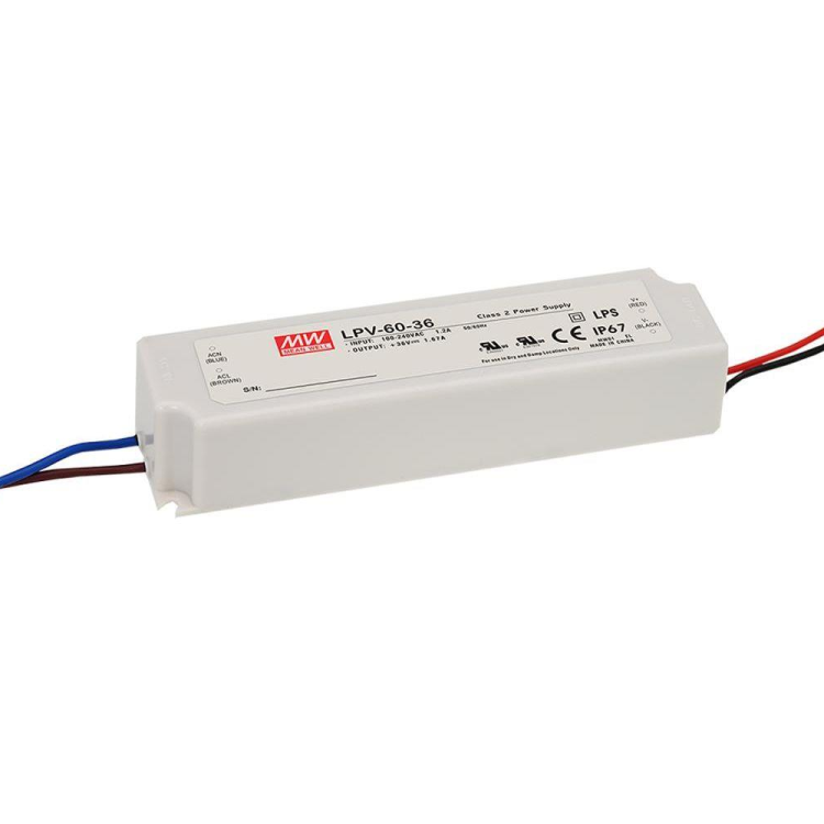 LPV-60-12 90VAC-264VAC Giriş 12V Çıkış 60W Led Sürücü