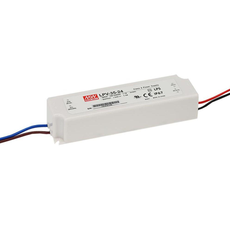 LPV-35-12 90VAC-264VAC Giriş 12V Çıkış 36W Led Sürücü