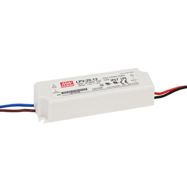 LPV-20-15 90VAC-264VAC Giriş 15V Çıkış 20W Led Sürücü