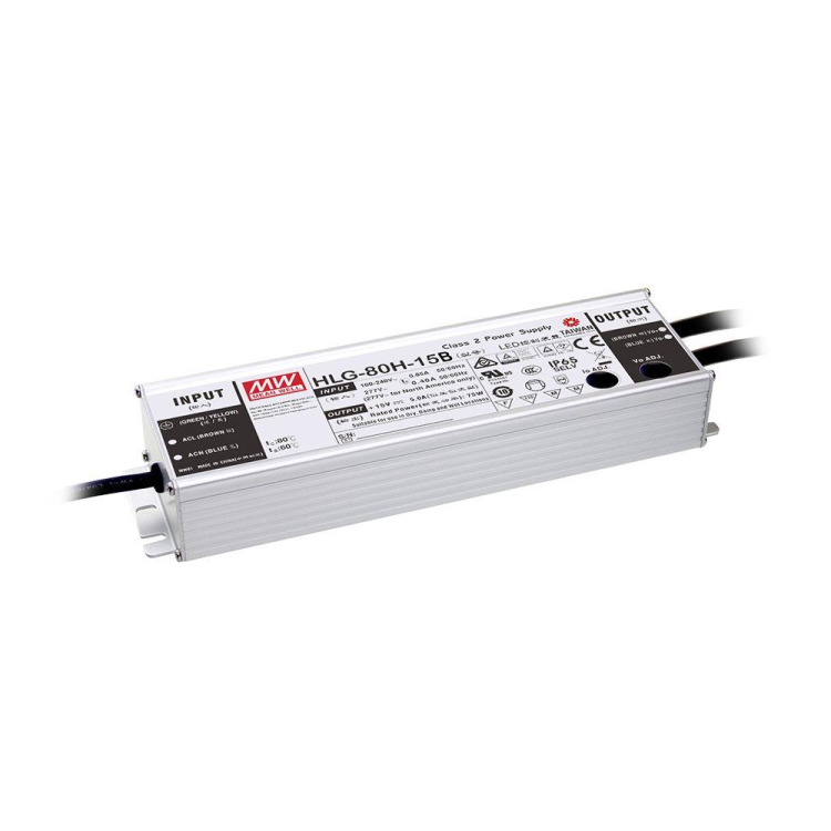 HLG-80H-12A 90VAC-305VAC Giriş 10.8~13.5V Çıkış 60W Led Sürücü