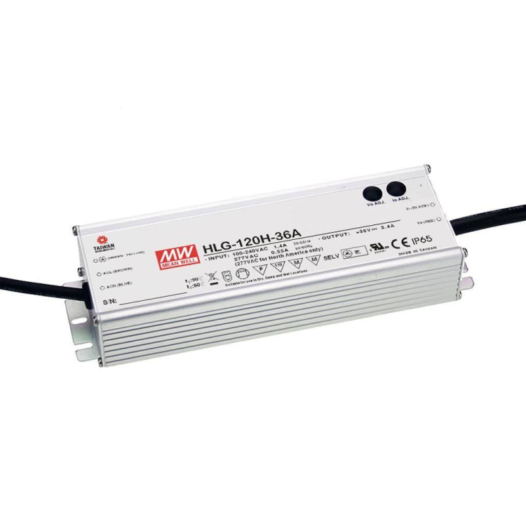 HLG-120H-42A 90VAC-305VAC Giriş 38~46V Çıkış 122W Led Sürücü