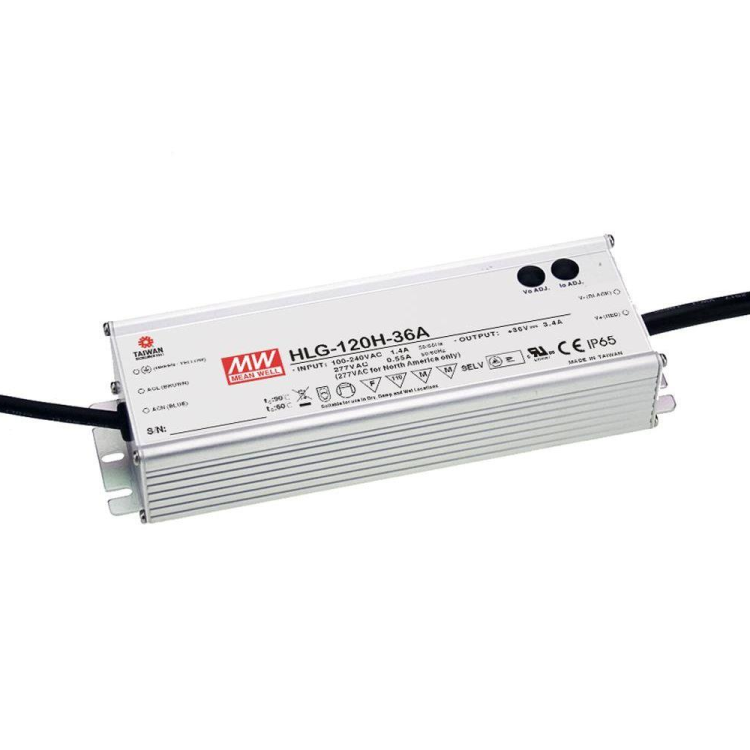 HLG-120H-54 90VAC-305VAC Giriş 27~54V Çıkış 124W Led Sürücü