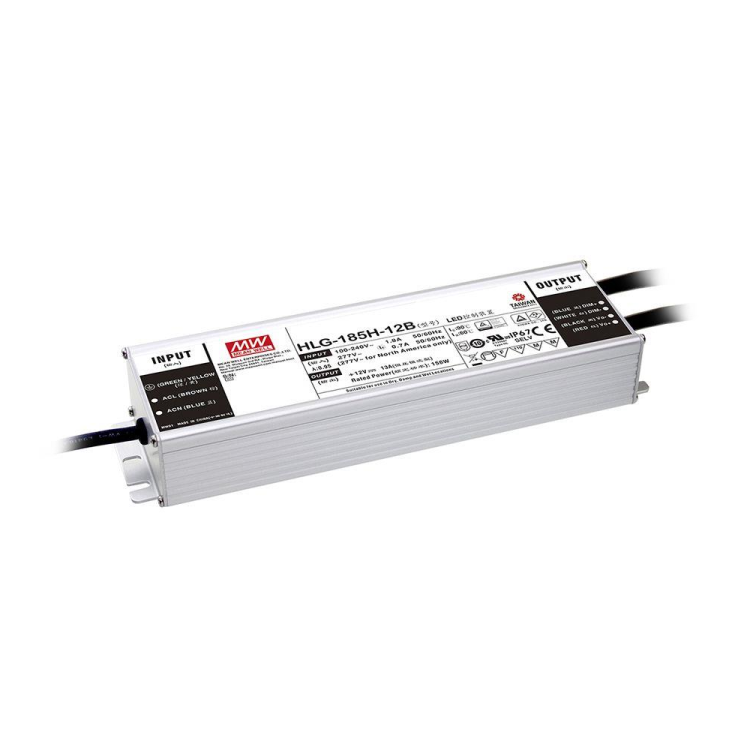 HLG-185H-12B 90VAC-305VAC Giriş 12V Çıkış 156W Led Sürücü