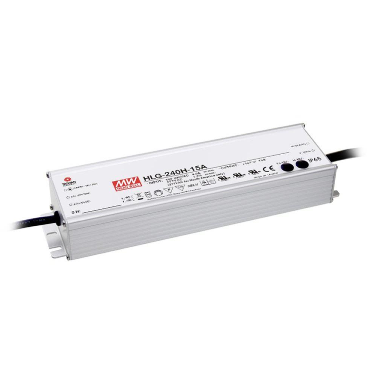 HLG-240H-12A 90VAC-305VAC Giriş 8~16V Çıkış 192W Led Sürücü