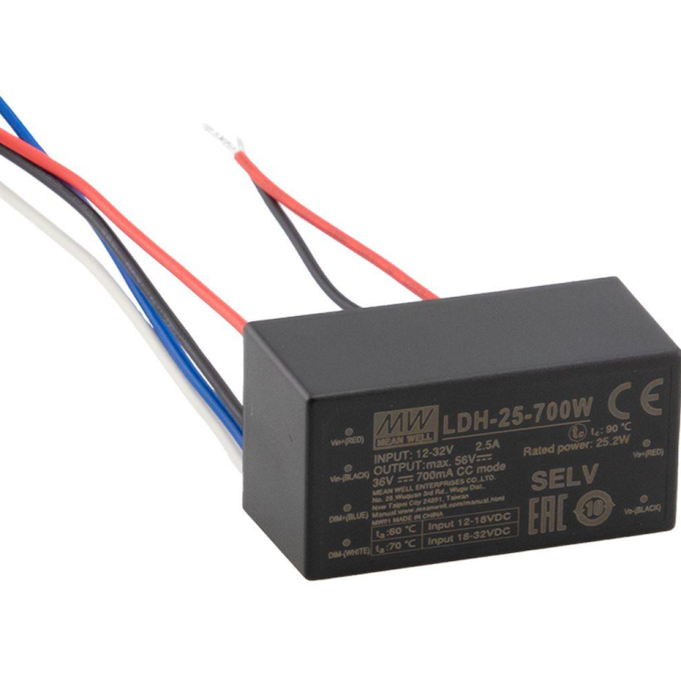 LDH-25-700W 9.5V-32V Giriş 12.5~36V Çıkış 25W Led Sürücü