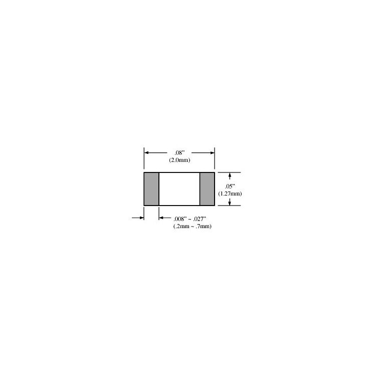 1 Ohm 0805 SMD Direnç Pin Şeması ( Pinout )
