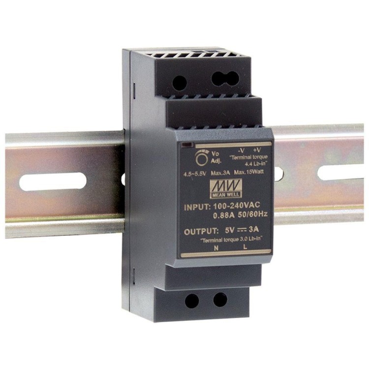 HDR-30-5, HDR-30-05 5VDC 3A 15W Güç Kaynağı