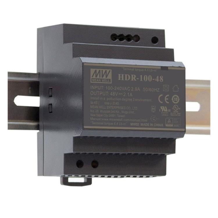 HDR-100-12, 12VDC 7.1A 85.2W Güç Kaynağı