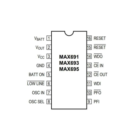 MAX691EWE (MAX691) SOIC-16W...