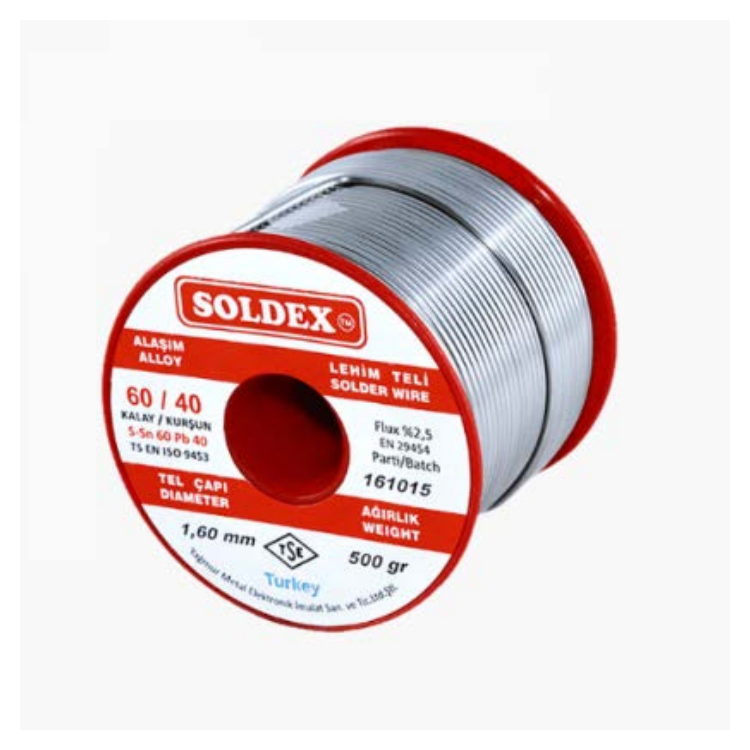 Soldex 60/40 2.00mm 500Gr Kurşunlu Lehim Teli 602005