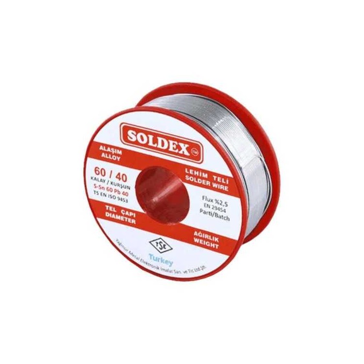 Soldex 60/40 0.75mm 200Gr Kurşunlu Lehim Teli 600752