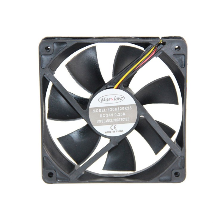 Marxlow 120x120x25mm 0.25A 24VDC 3 Kablolu Fan