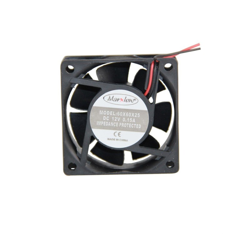 Marxlow 0.15A 60x60x25mm 12VDC 2 Kablolu Fan