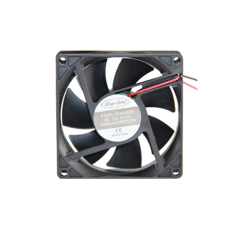 Marxlow 0.15A 80x80x25mm 12VDC 2 Kablolu Fan