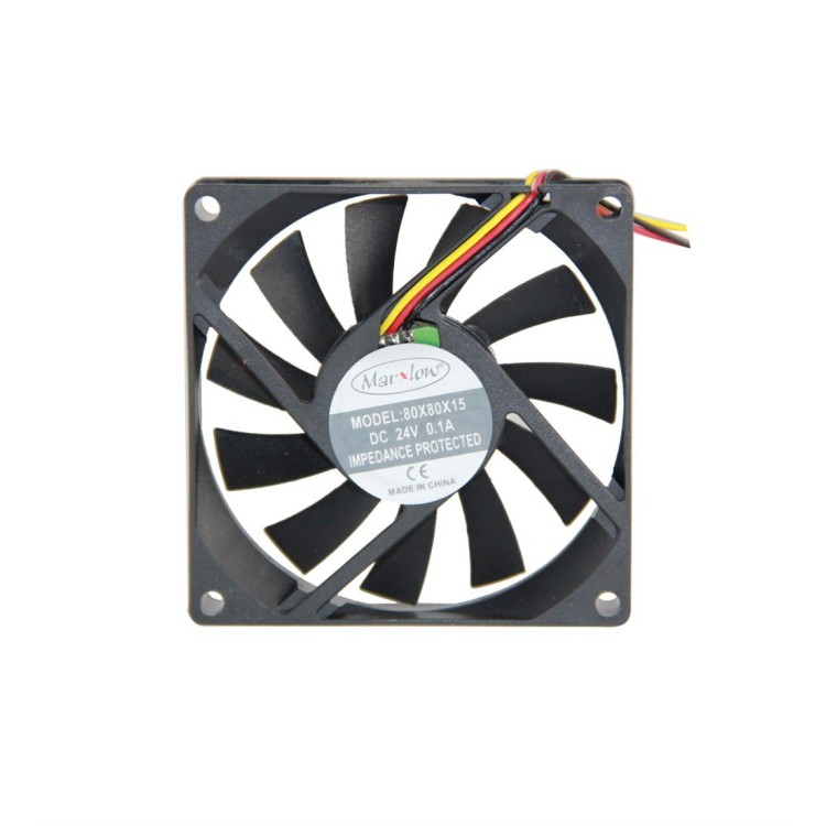 Marxlow 0.1A 80x80x15mm 24VDC 3 Kablolu Fan