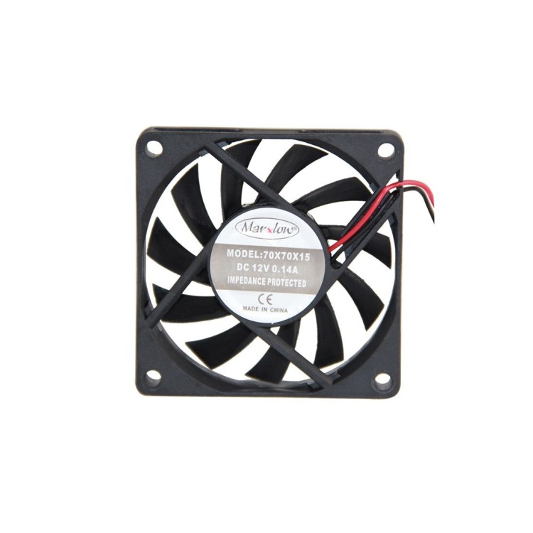 Marxlow 0.14A 70x70x15mm 12VDC 2 Kablolu Fan