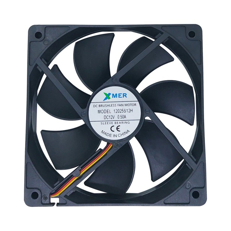 Xmer 12025S12H 0.50A 120x120x25mm 12VDC 3 Kablolu Fan