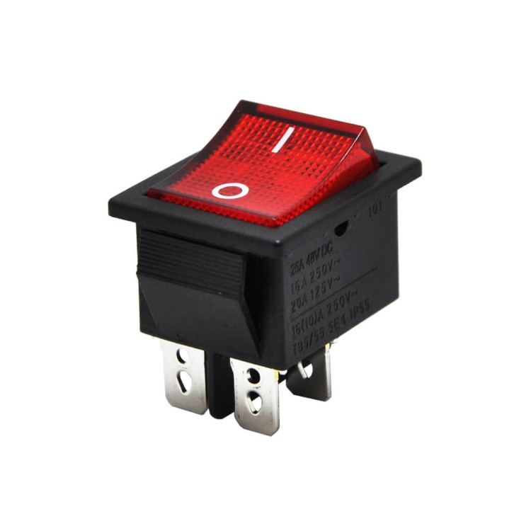 IC-104 Geniş Işıklı Kırmızı Anahtar ON-OFF
