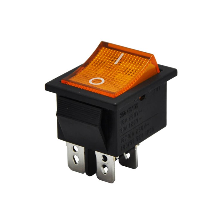 IC-104 Geniş Işıklı Sarı Anahtar ON-OFF