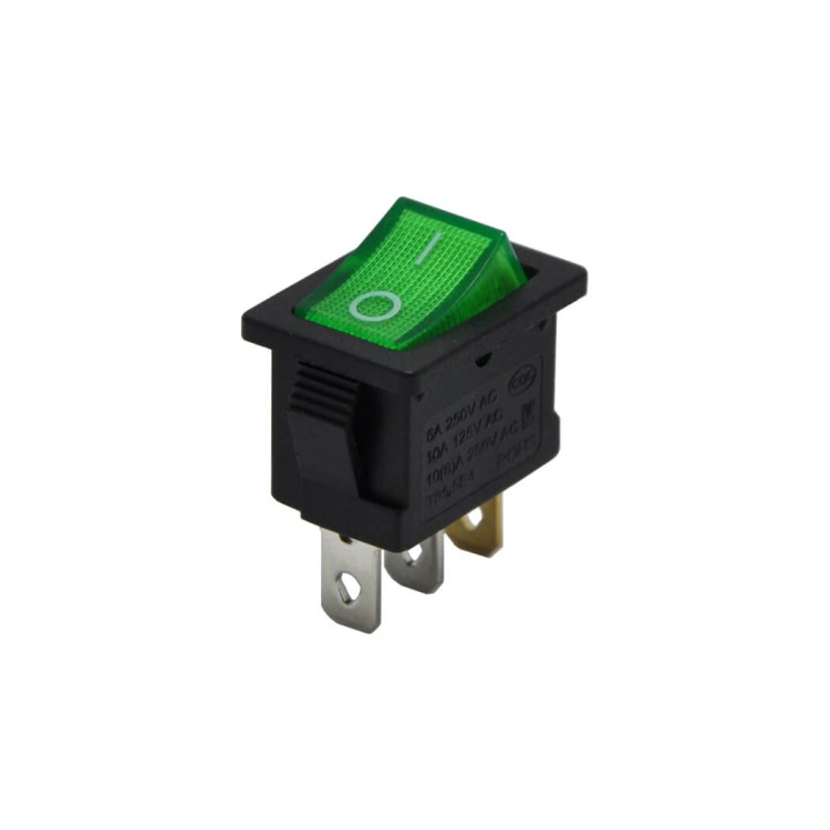 IC-118 Mini Işıklı Yeşil Anahtar