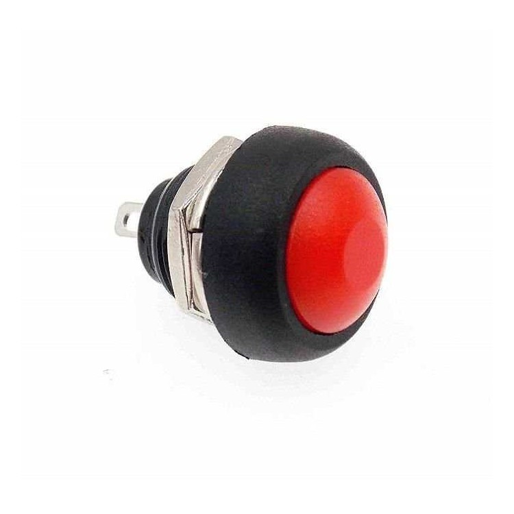 IC-184 12mm Plastik Kırmızı Push Buton PBS33B