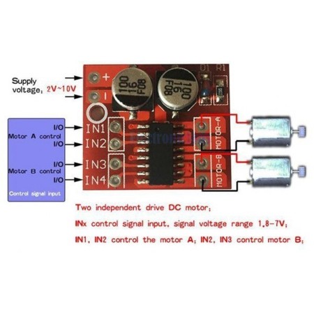 MX1508 2 Kanal PWM DC Motor...