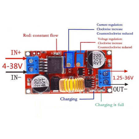 XL4015 DC-DC 5A Voltaj...