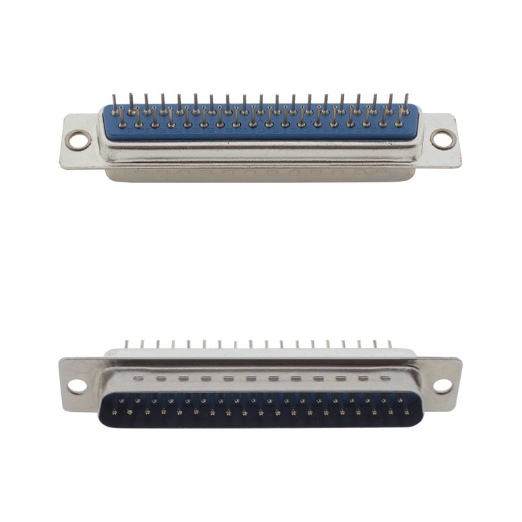 37 Pin 2 Sıra 180C Erkek PCB Tipi D-Sub Konnektör