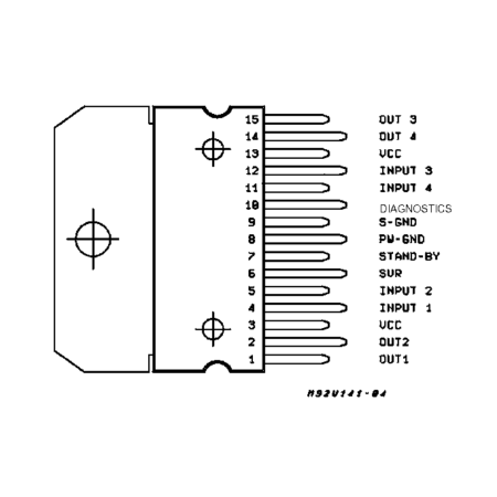 TDA7375A, Multiwatt-15...